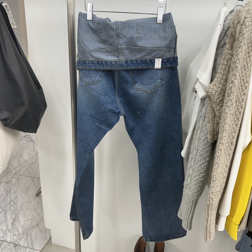 TOPDRESSING韓國代購㊣女裝新款推薦職業時尚熱賣休閑牛仔褲TOPDRESSING牛仔褲