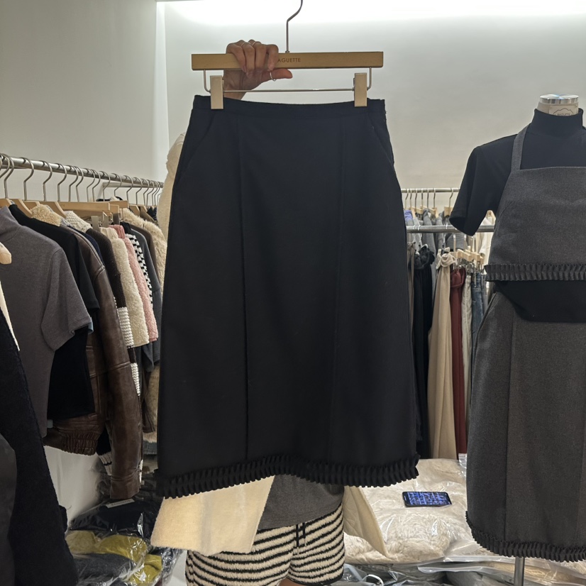 BAGUETTE-P東大門㊣實拍女士新款熱賣休閑推薦人氣時尚長裙BAGUETTE-P長裙圖色2黑色