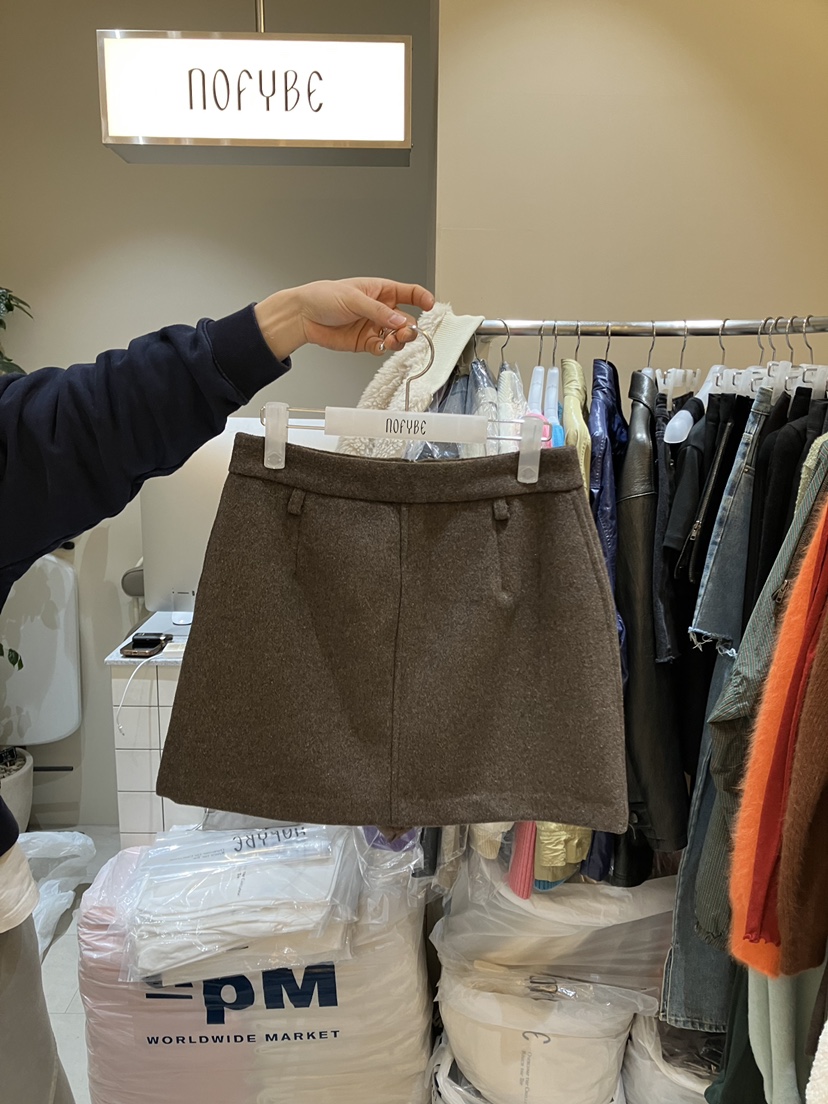 NOFYBE東大門㊣直郵女士新品職業熱賣休閑真品人氣裙褲羊毛NOFYBE裙褲圖色2