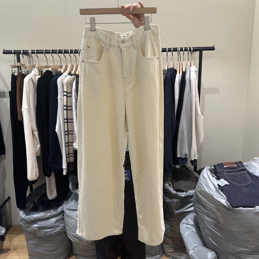 GILLI東大門㊣實拍女裝新品時尚25秋冬人氣職業休閑褲燈心絨GILLI休閑褲
