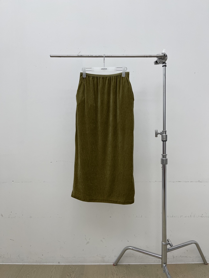 ATMOSPHERE韓國直郵㊣女裝新款時尚職業半身裙中短裙天鵝絨ATMOSPHERE/BLING半身裙/中短裙圖色2