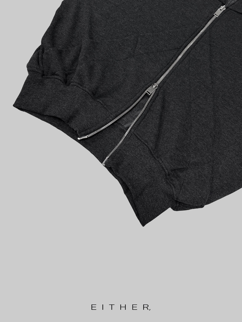 EITHER東大門㊣直郵女士新品25秋冬時尚推薦熱賣衛衣拉鏈兜帽EITHER衛衣