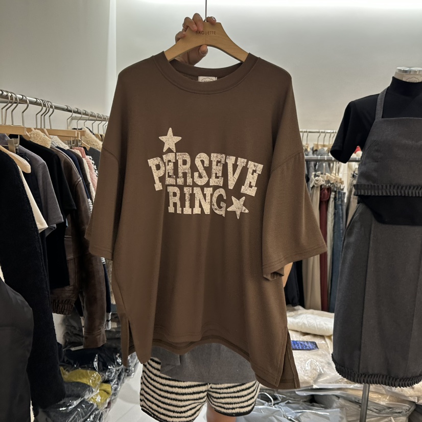 BAGUETTE-P東大門㊣實拍女裝新款熱賣真品時尚T恤不含項鏈BAGUETTE-PT恤圖色2