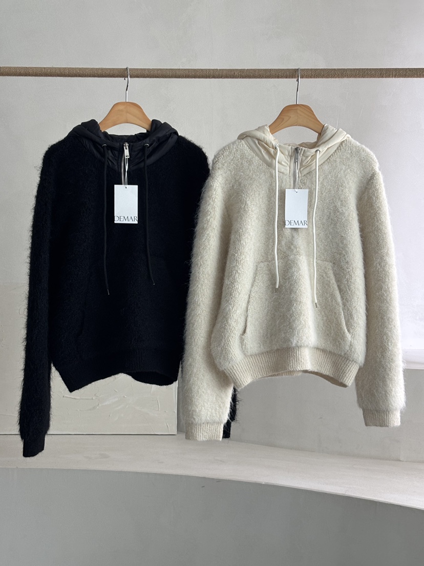 DEMAR韓國直郵㊣女裝新品時尚真品推薦25秋冬熱賣人氣夾克連帽DEMAR夾克