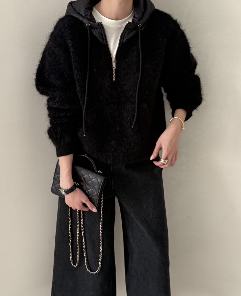 DEMAR韓國直郵㊣女裝新品時尚真品推薦25秋冬熱賣人氣夾克連帽DEMAR夾克圖色2