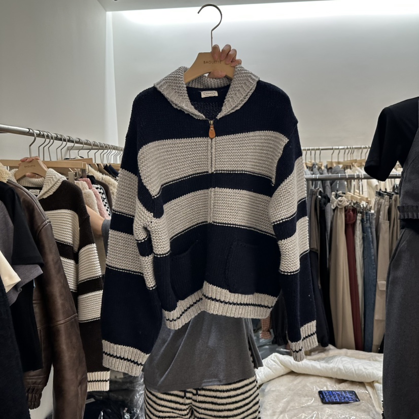 BAGUETTE-P東大門㊣實拍女裝新品休閑真品推薦毛衣不含內搭BAGUETTE-P毛衣圖色2深藍色