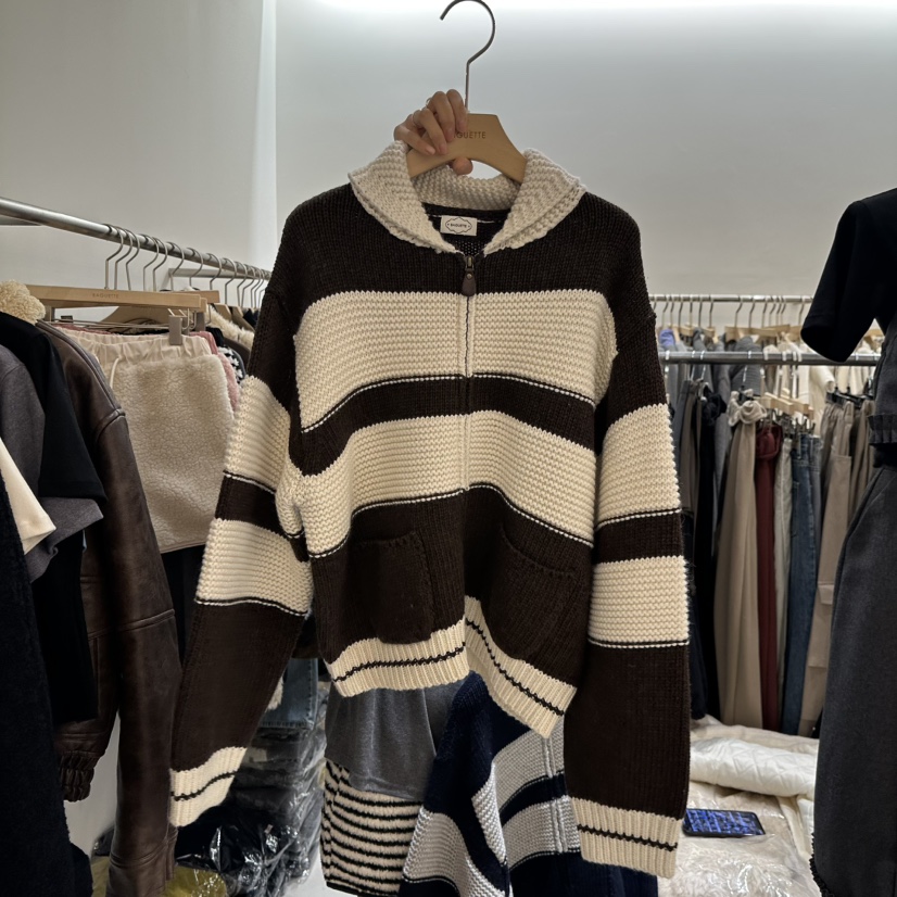 BAGUETTE-P東大門㊣實拍女裝新品休閑真品推薦毛衣不含內搭BAGUETTE-P毛衣圖色3咖色