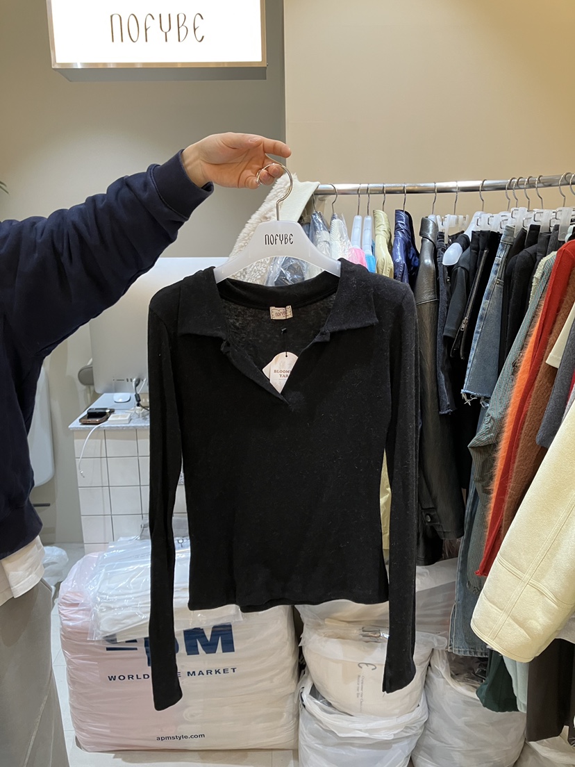 NOFYBE韓國直郵㊣女士新款職業25秋冬推薦真品人氣長袖T恤天絲NOFYBE長袖T恤圖色4