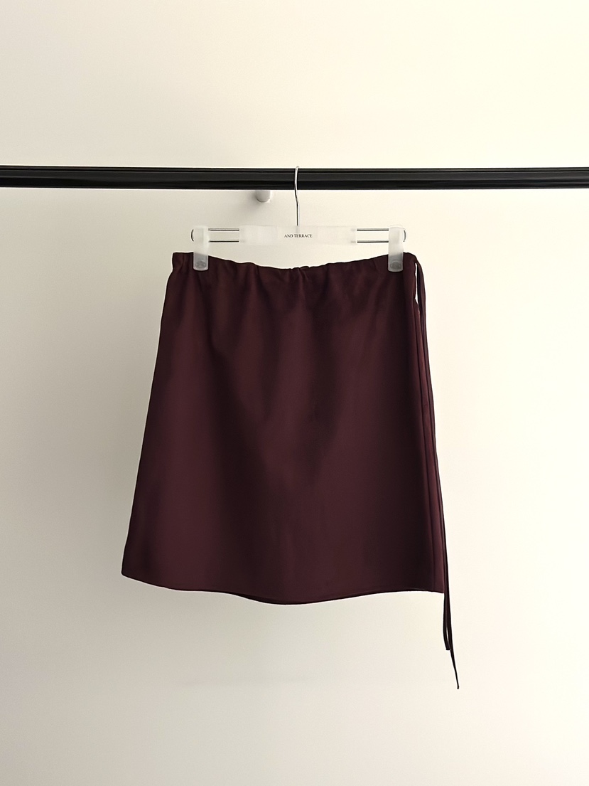 ANDTERRACE韓國代購㊣女裝新品人氣熱賣休閑25秋冬時尚短裙ANDTERRACE短裙圖色2