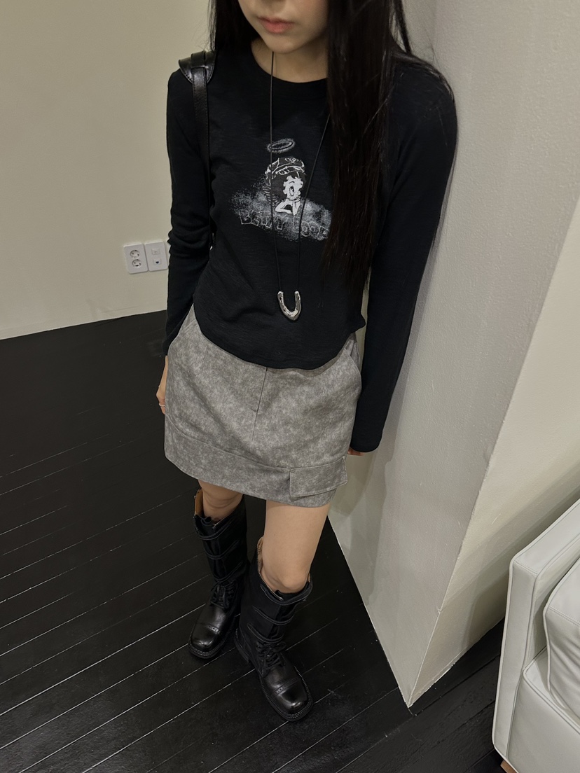 BENE韓國直郵㊣女裝新款人氣職業真品休閑熱賣推薦時尚長袖T恤BENE長袖T恤圖色6黑色