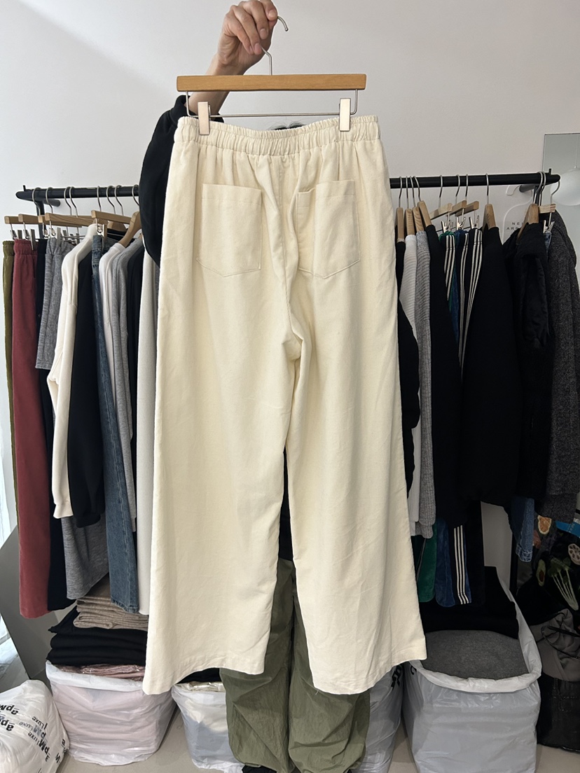 AS THOUGHT東大門㊣直郵女士新款推薦職業人氣休閑褲燈芯絨AS THOUGHT休閑褲