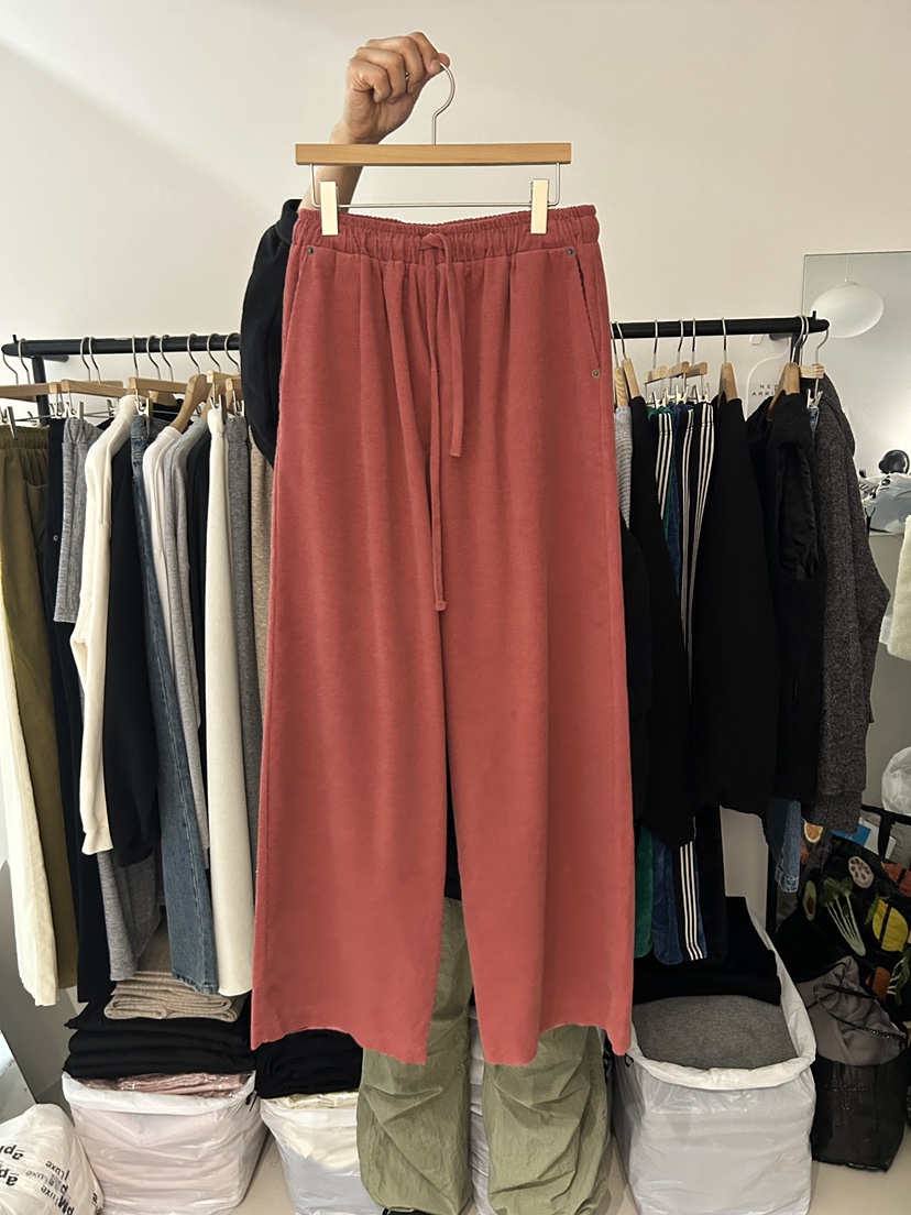 AS THOUGHT東大門㊣直郵女士新款推薦職業人氣休閑褲燈芯絨AS THOUGHT休閑褲圖色3