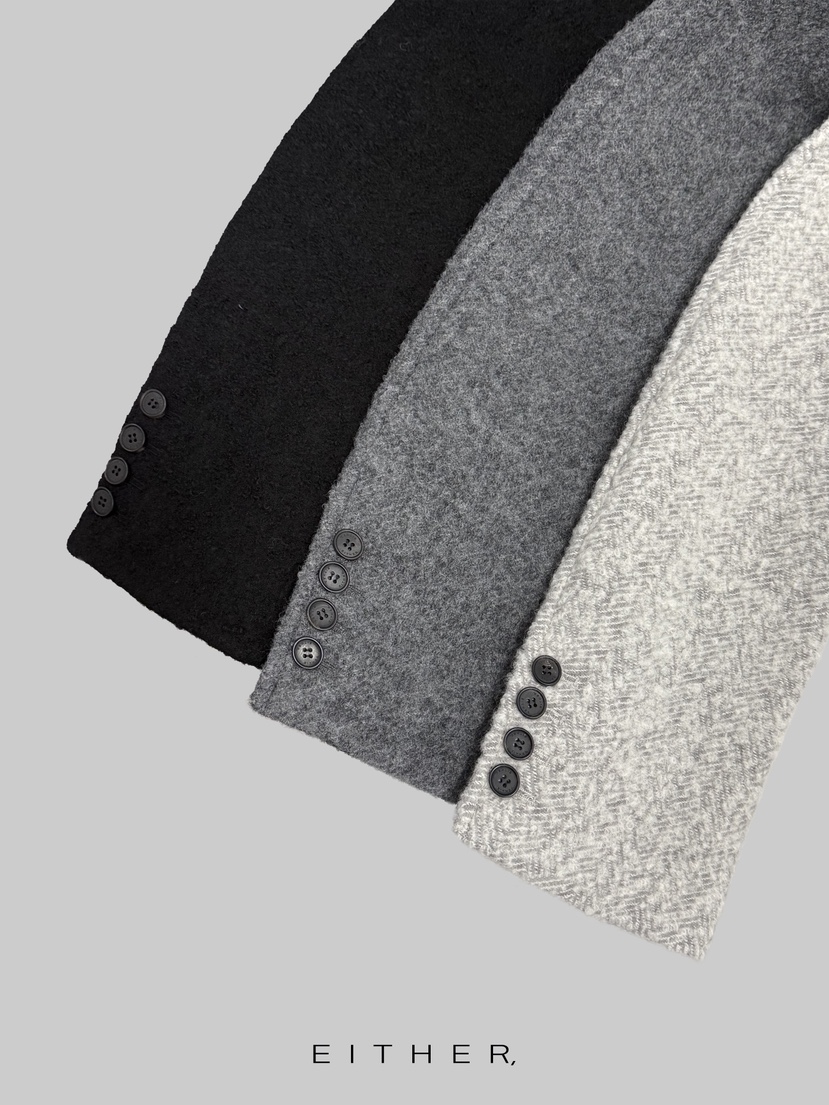 EITHER東大門㊣直郵女裝新款25秋冬熱賣時尚人氣職業休閑夾克EITHER夾克