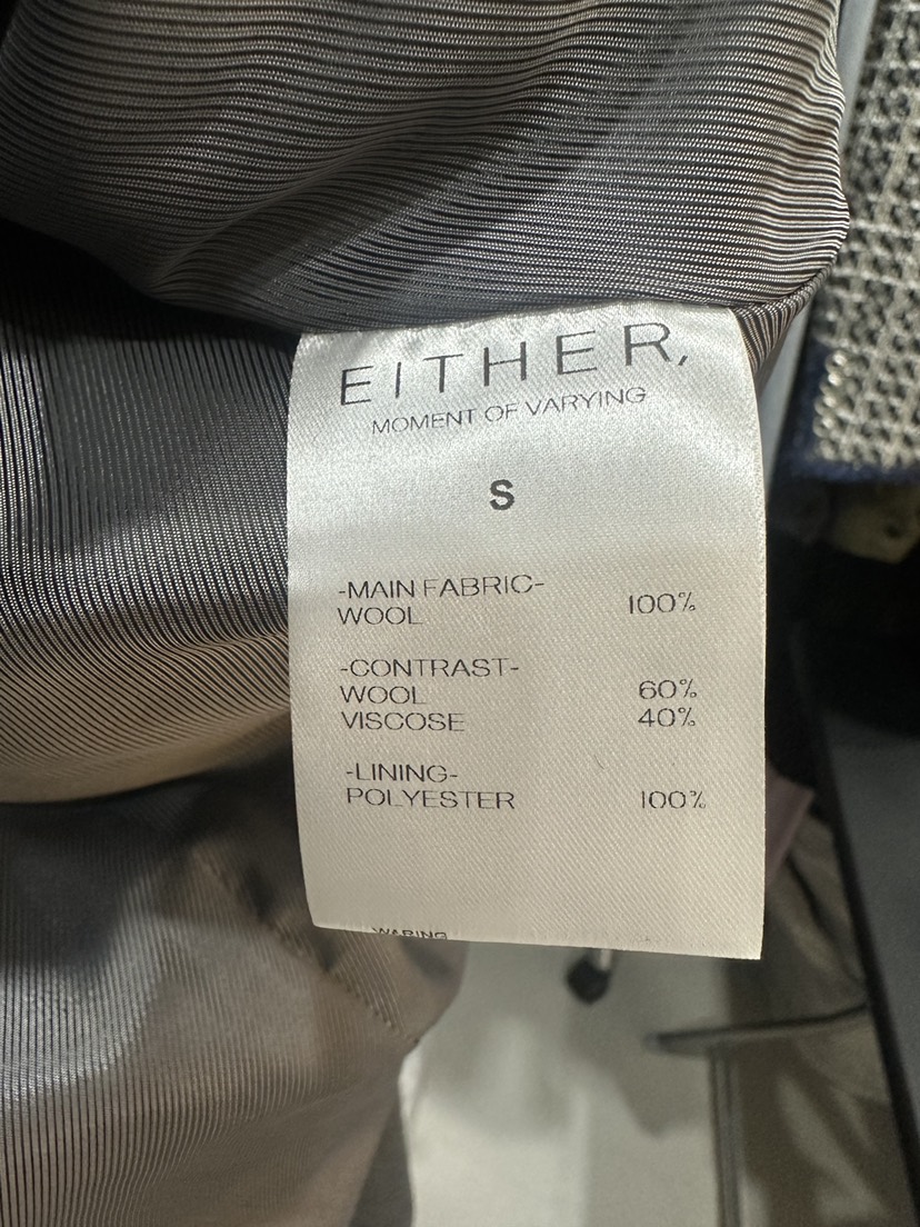 EITHER東大門㊣直郵女裝新款25秋冬熱賣時尚人氣職業休閑夾克EITHER夾克