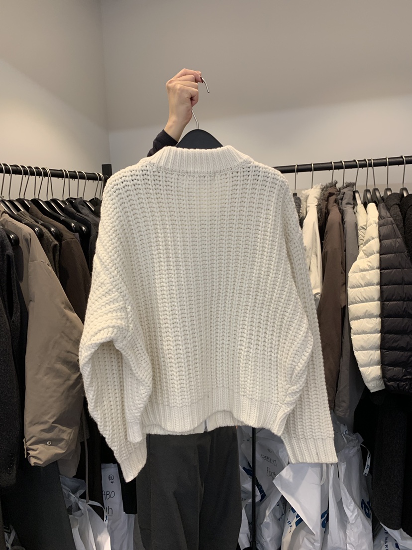 FORTH東大門㊣代購女裝新品25秋冬時尚推薦真品休閑針織衫拉鏈FORTH針織衫