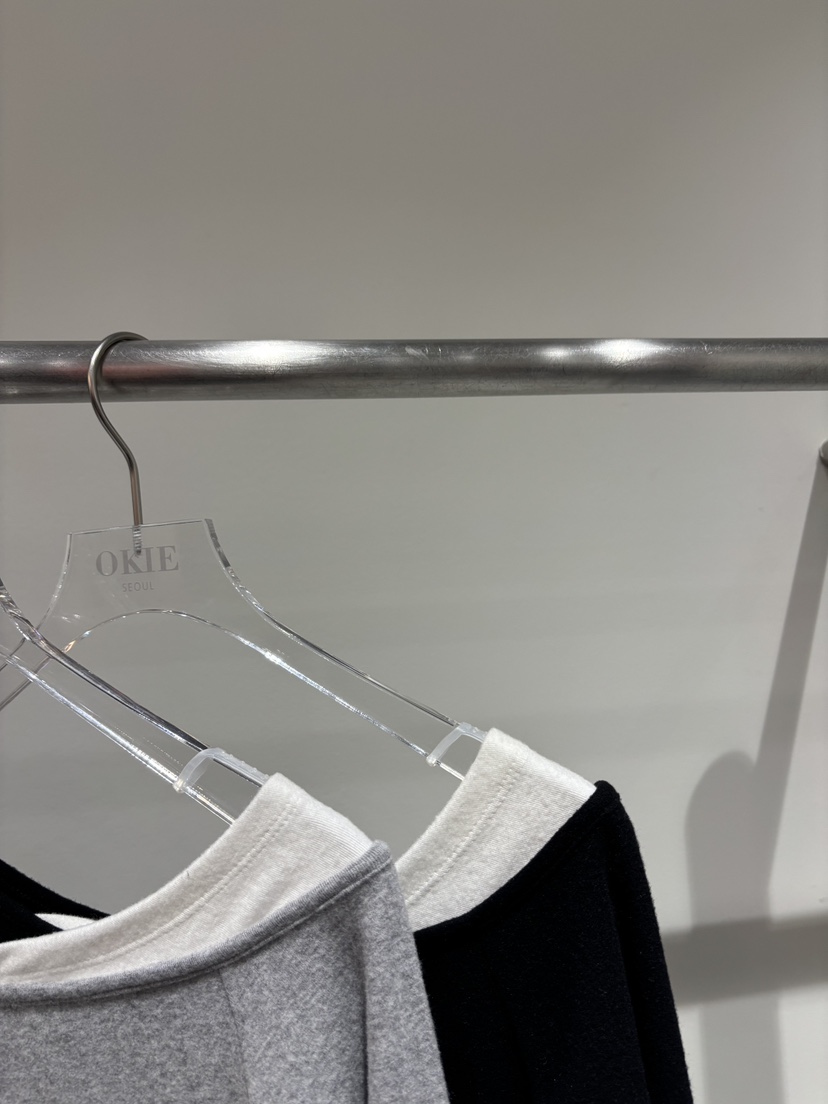 OKIE韓國直郵㊣女裝新品休閑職業時尚推薦熱賣長袖T恤假兩件OKIE長袖T恤