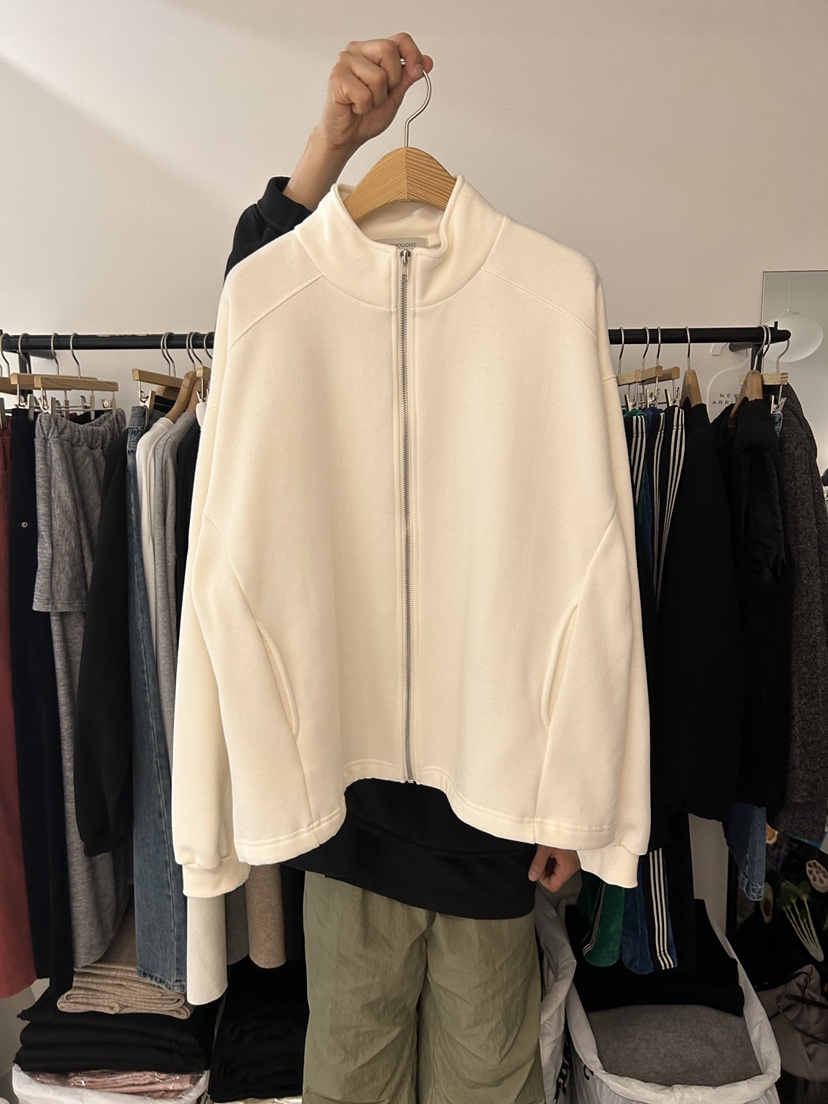 AS THOUGHT東大門㊣代購女士新品職業時尚休閑真品夾克拉鏈AS THOUGHT夾克圖色1