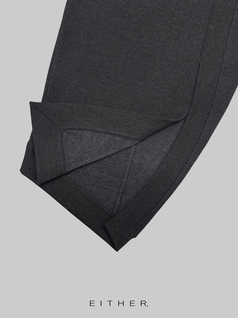 EITHER韓國代購㊣女士新款職業熱賣休閑長裙不對稱中長款棉質EITHER長裙