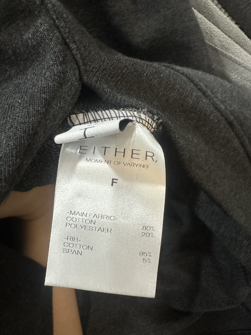 EITHER韓國代購㊣女士新款職業熱賣休閑長裙不對稱中長款棉質EITHER長裙