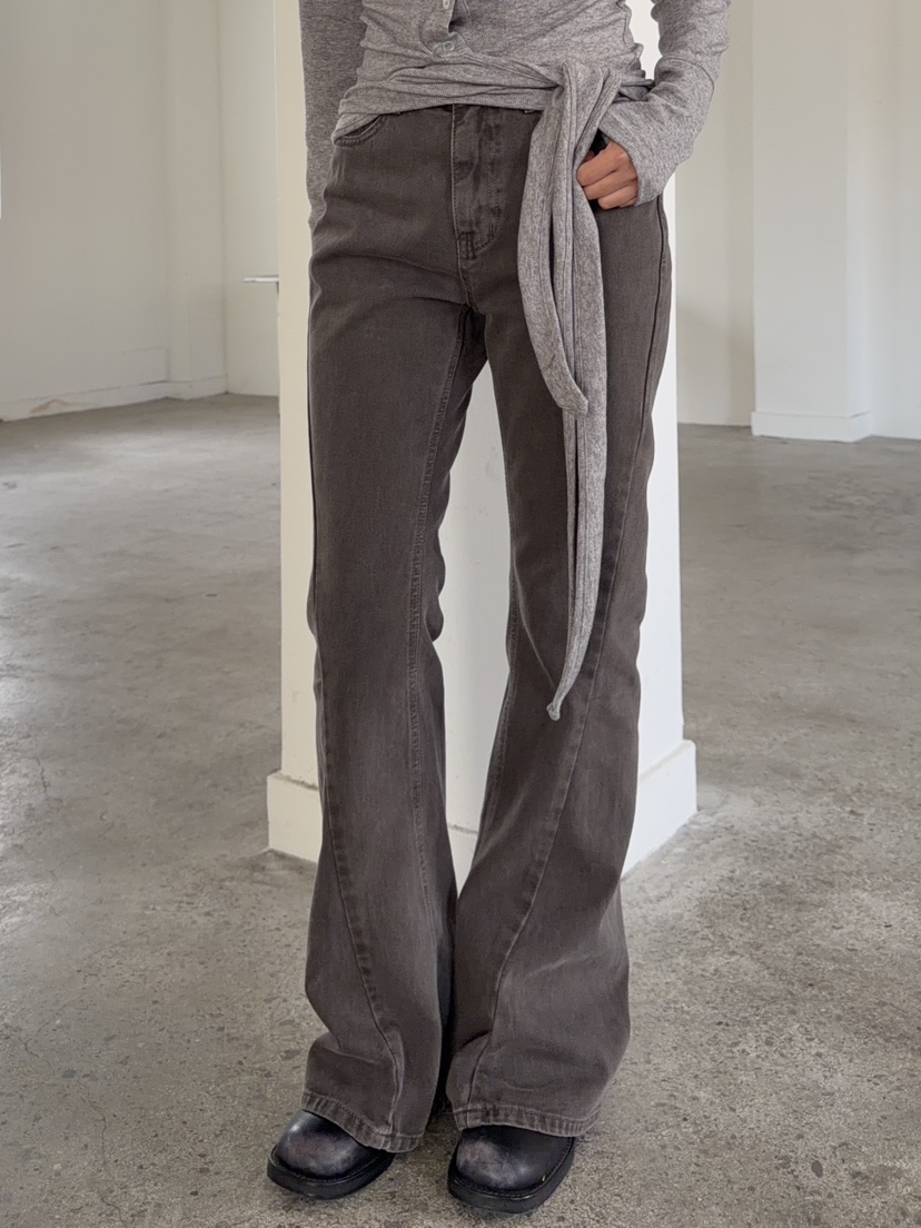 ACME韓國代購㊣女裝新品時尚休閑職業人氣25秋冬熱賣牛仔褲ACME牛仔褲