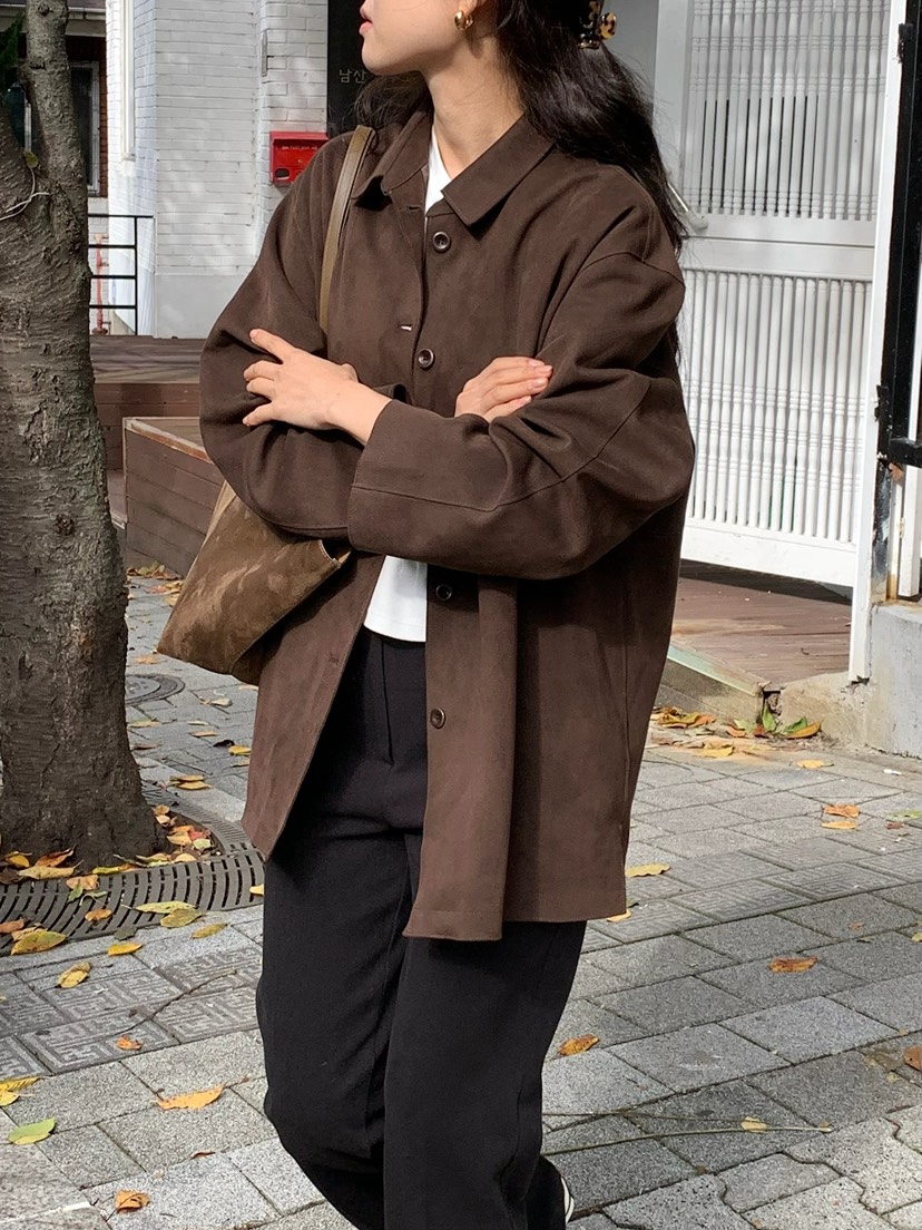 BLEECKER東大門㊣直郵女裝新品人氣推薦真品職業夾克絨面革BLEECKER夾克