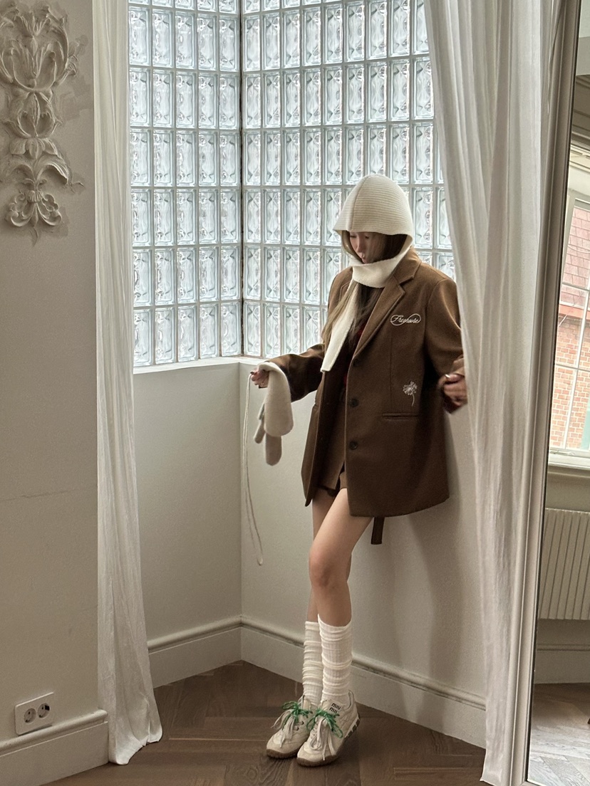 ZEROZERO東大門㊣代購女士新款職業真品休閑熱賣夾克羊毛絎縫ZEROZERO夾克