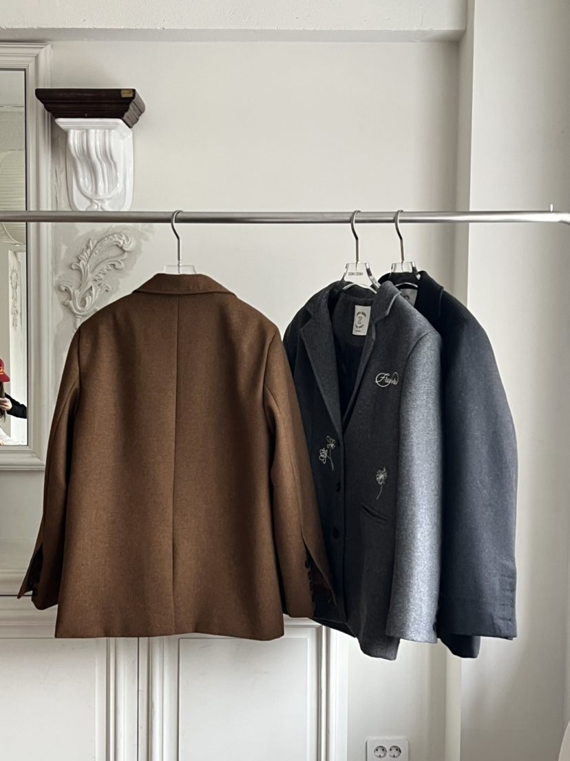 ZEROZERO東大門㊣代購女士新款職業真品休閑熱賣夾克羊毛絎縫ZEROZERO夾克