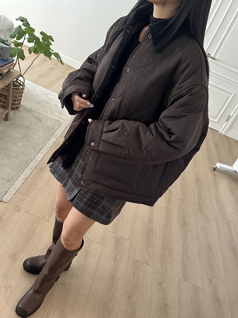 I MFACT東大門㊣實拍女士新品休閑熱賣25秋冬人氣短款棉服I MFACT短款棉服