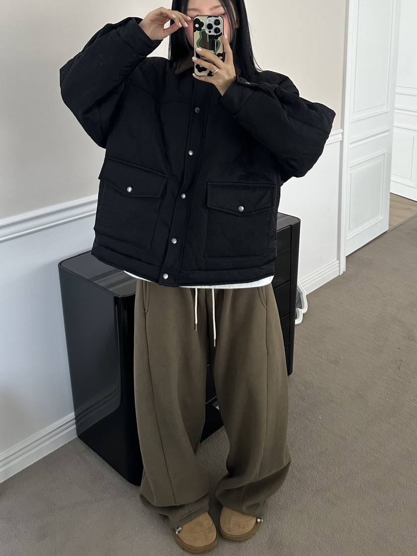 I MFACT東大門㊣實拍女士新品休閑熱賣25秋冬人氣短款棉服I MFACT短款棉服