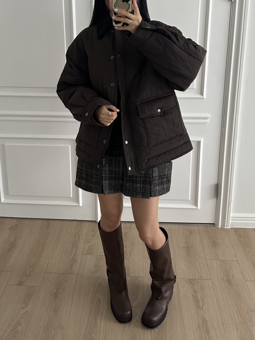 I MFACT東大門㊣實拍女士新品休閑熱賣25秋冬人氣短款棉服I MFACT短款棉服圖色1