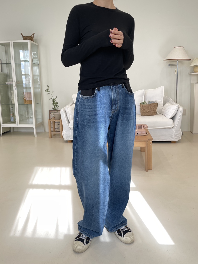 EDITION-P韓國代購㊣女裝新品人氣推薦25秋冬職業休閑長袖T恤CHAHEE長袖T恤