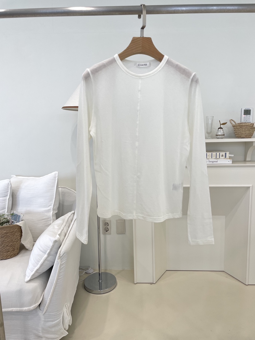 EDITION-P韓國代購㊣女裝新品人氣推薦25秋冬職業休閑長袖T恤CHAHEE長袖T恤圖色1