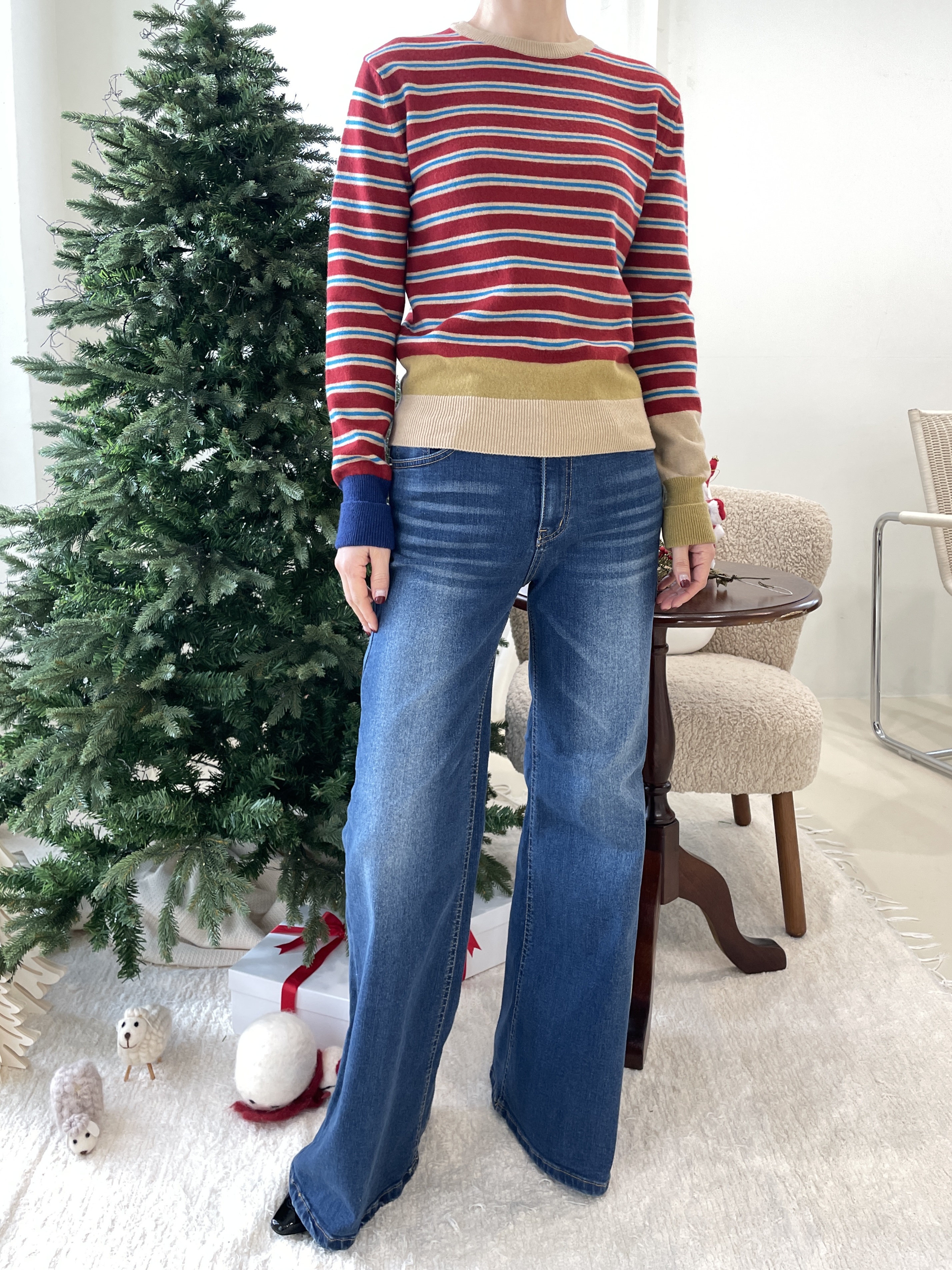 EDITION-P東大門㊣代購女士新款休閑真品25秋冬人氣針織衫CHAHEE針織衫