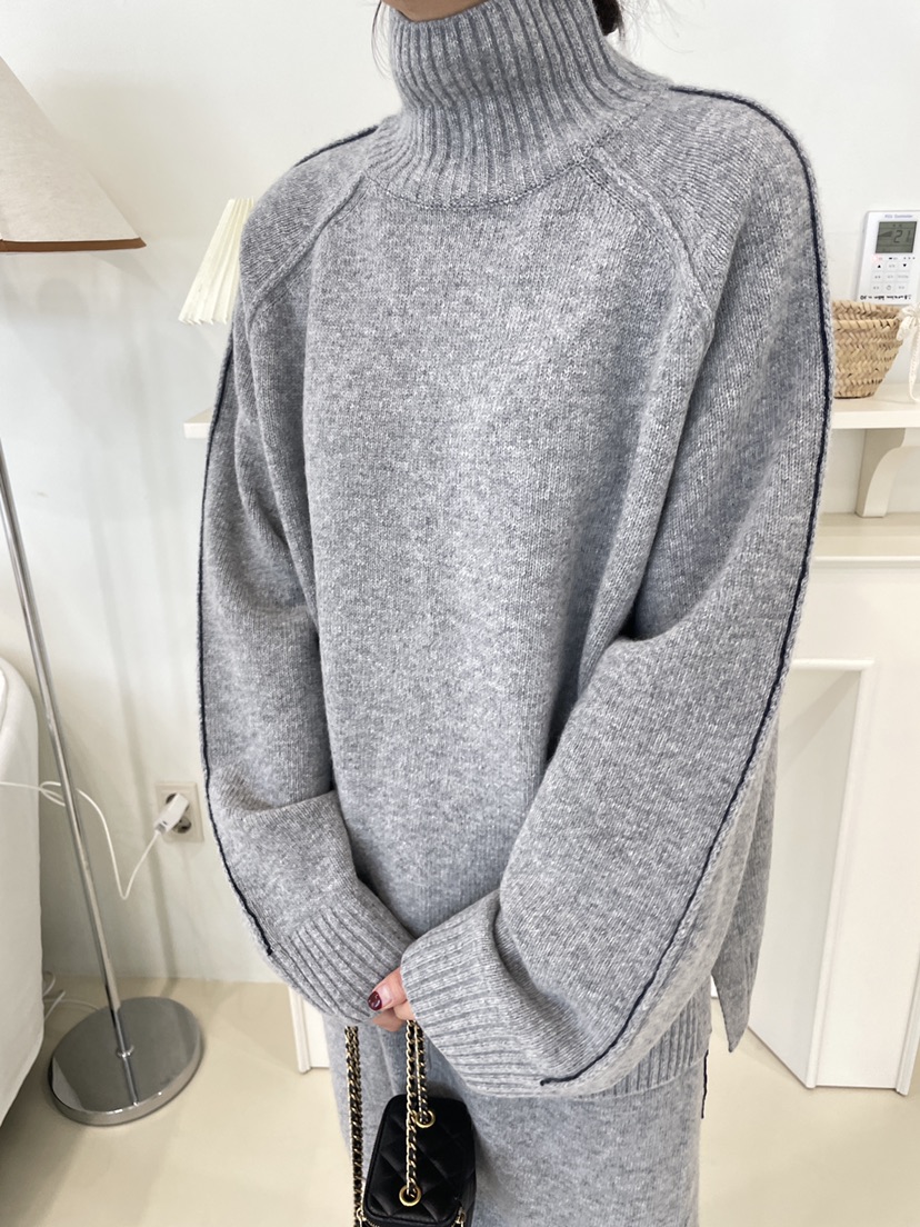 EDITION-P韓國直郵㊣女裝新品25秋冬時尚職業休閑真品針織衫CHAHEE針織衫