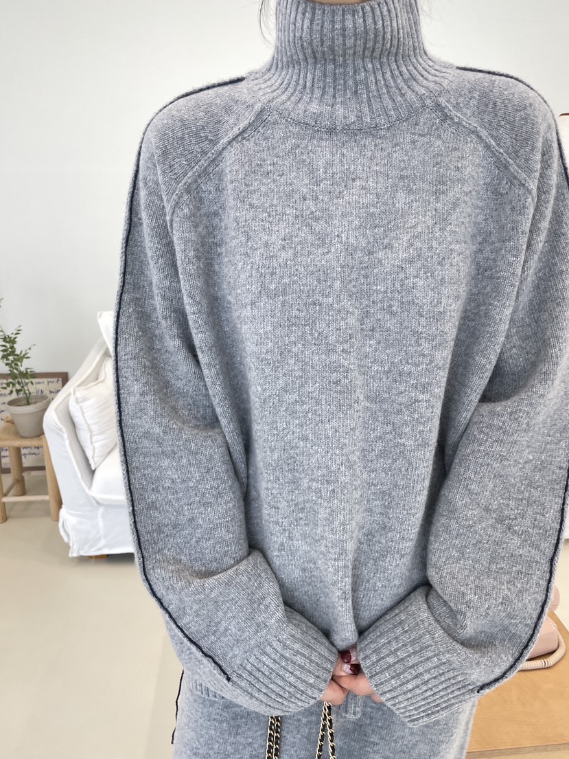 EDITION-P韓國直郵㊣女裝新品25秋冬時尚職業休閑真品針織衫CHAHEE針織衫