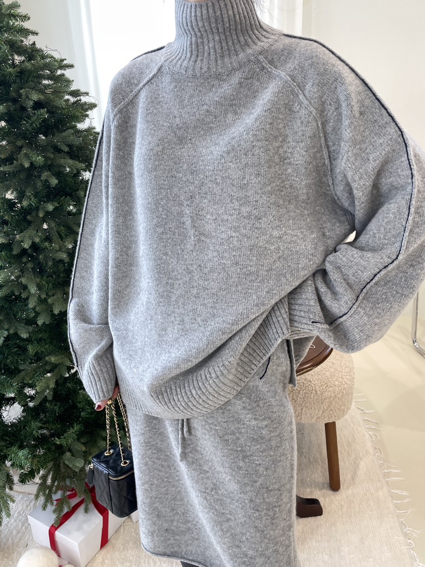 EDITION-P韓國直郵㊣女裝新品25秋冬時尚職業休閑真品針織衫CHAHEE針織衫