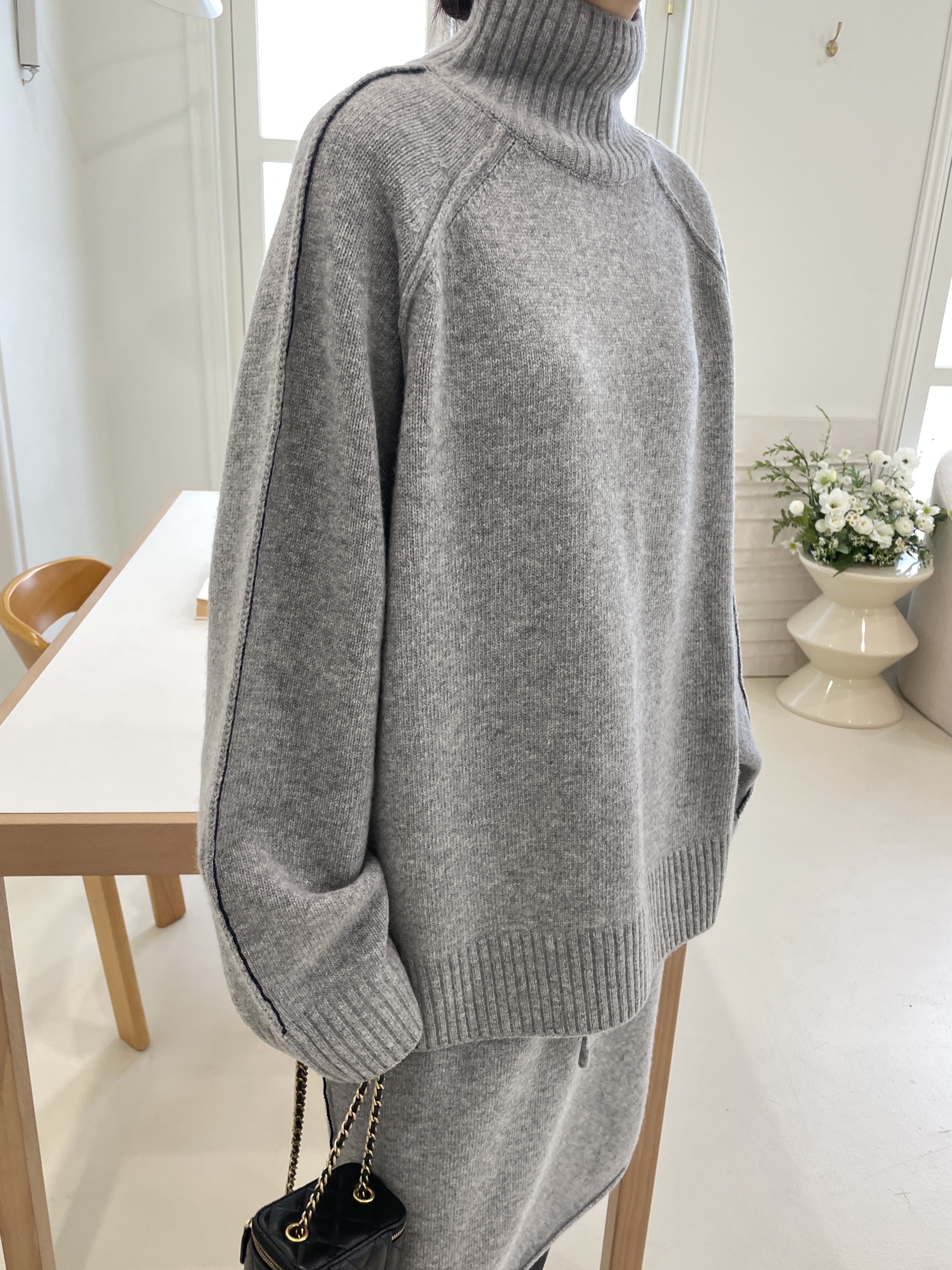 EDITION-P韓國直郵㊣女裝新品25秋冬時尚職業休閑真品針織衫CHAHEE針織衫