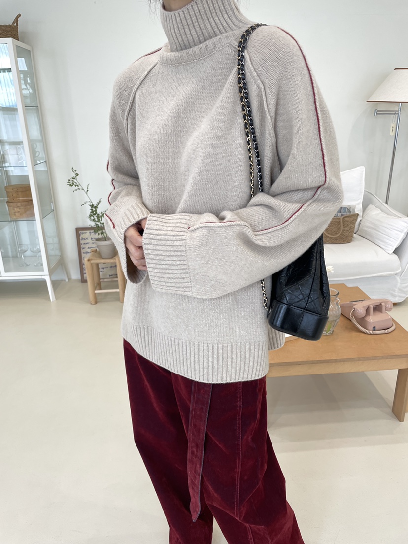 EDITION-P韓國直郵㊣女裝新品25秋冬時尚職業休閑真品針織衫CHAHEE針織衫