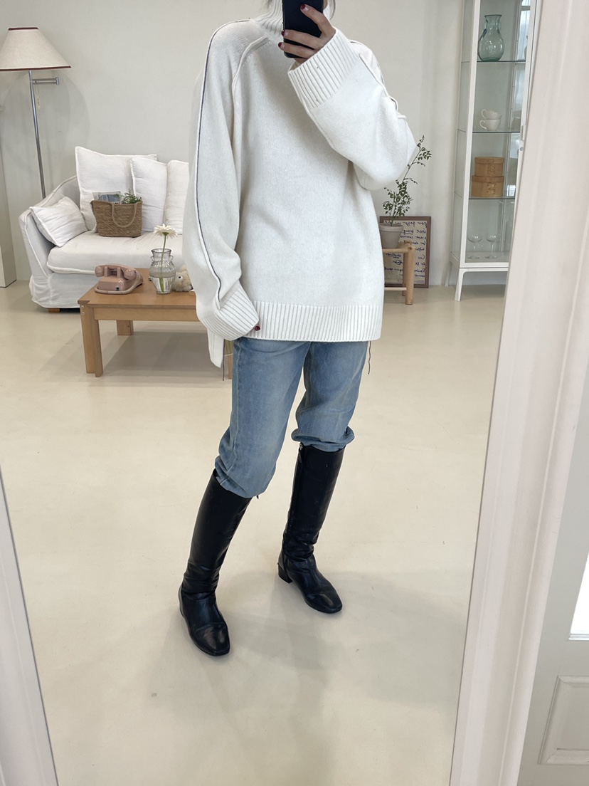 EDITION-P韓國直郵㊣女裝新品25秋冬時尚職業休閑真品針織衫CHAHEE針織衫