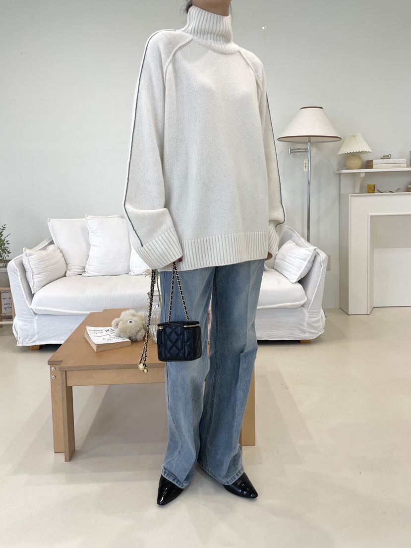 EDITION-P韓國直郵㊣女裝新品25秋冬時尚職業休閑真品針織衫CHAHEE針織衫