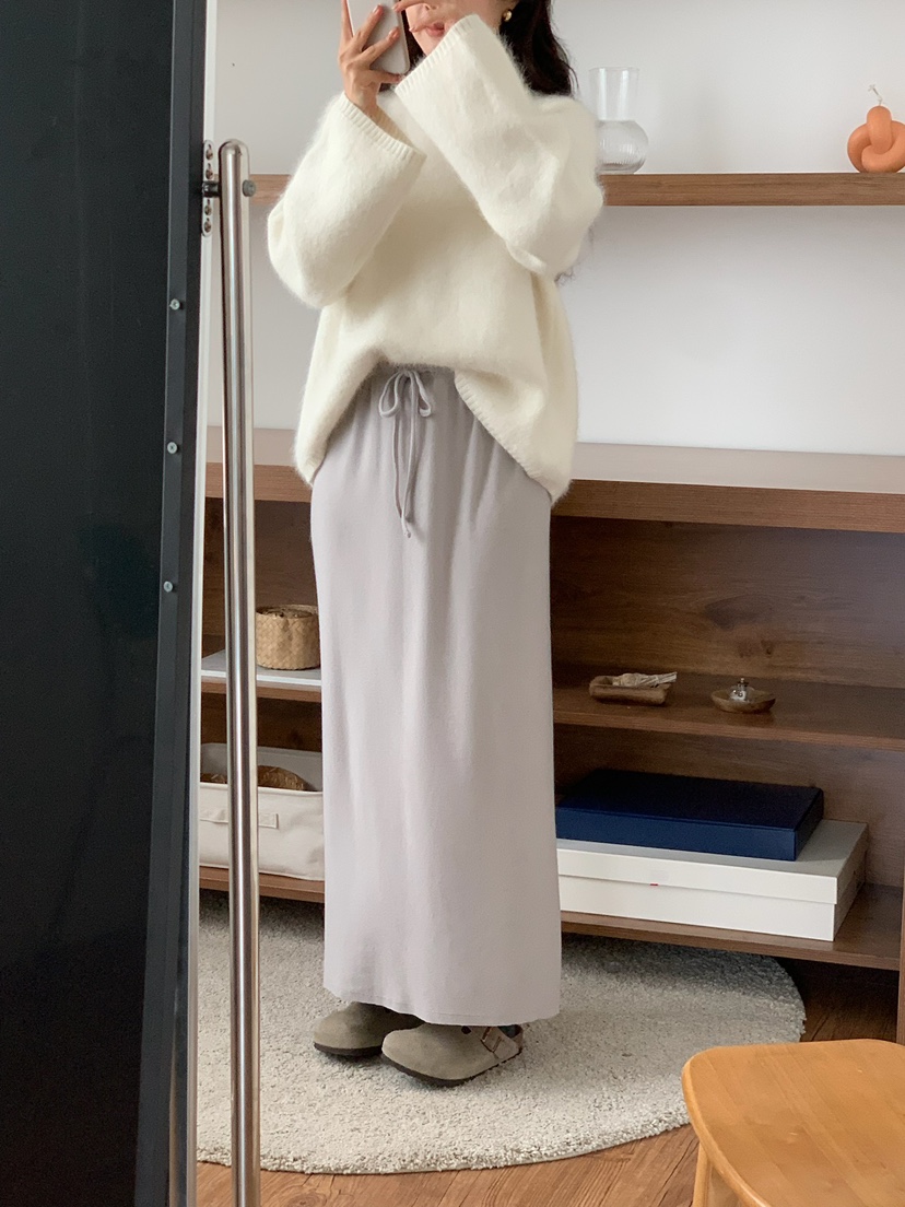 BLEECKER韓國直郵㊣女裝新品熱賣人氣職業推薦休閑25秋冬長裙BLEECKER長裙