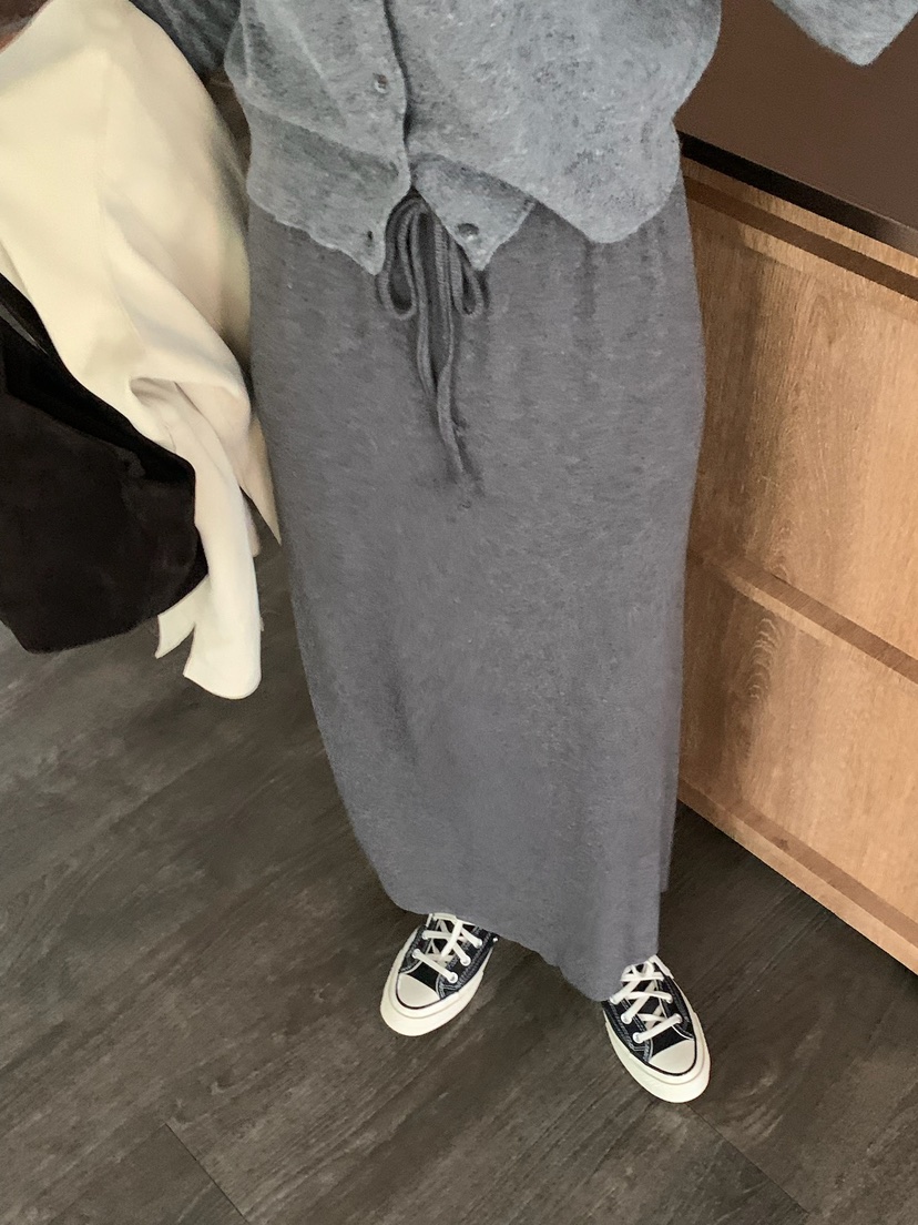 BLEECKER韓國直郵㊣女裝新品熱賣人氣職業推薦休閑25秋冬長裙BLEECKER長裙