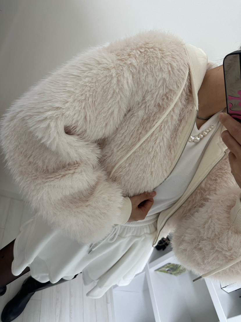 SOUIT東大門㊣代購女裝新款25秋冬熱賣真品推薦夾克皮草連帽SOUIT by mabel-L夾克
