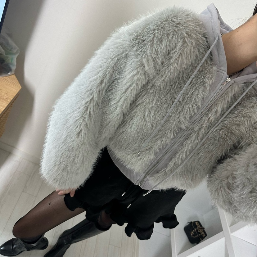 SOUIT東大門㊣代購女裝新款25秋冬熱賣真品推薦夾克皮草連帽SOUIT by mabel-L夾克