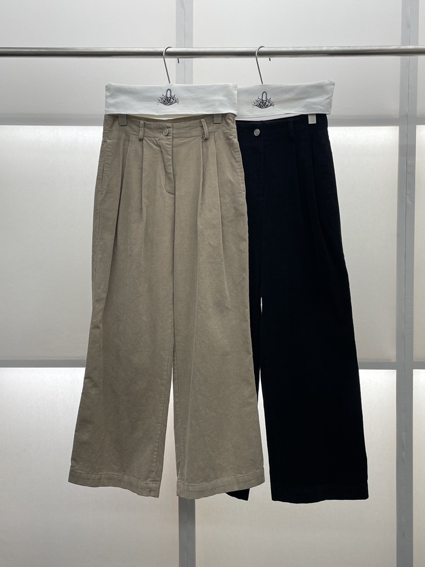 MILUI韓國代購㊣女士新品職業25秋冬人氣推薦真品時尚休閑褲MILUI休閑褲