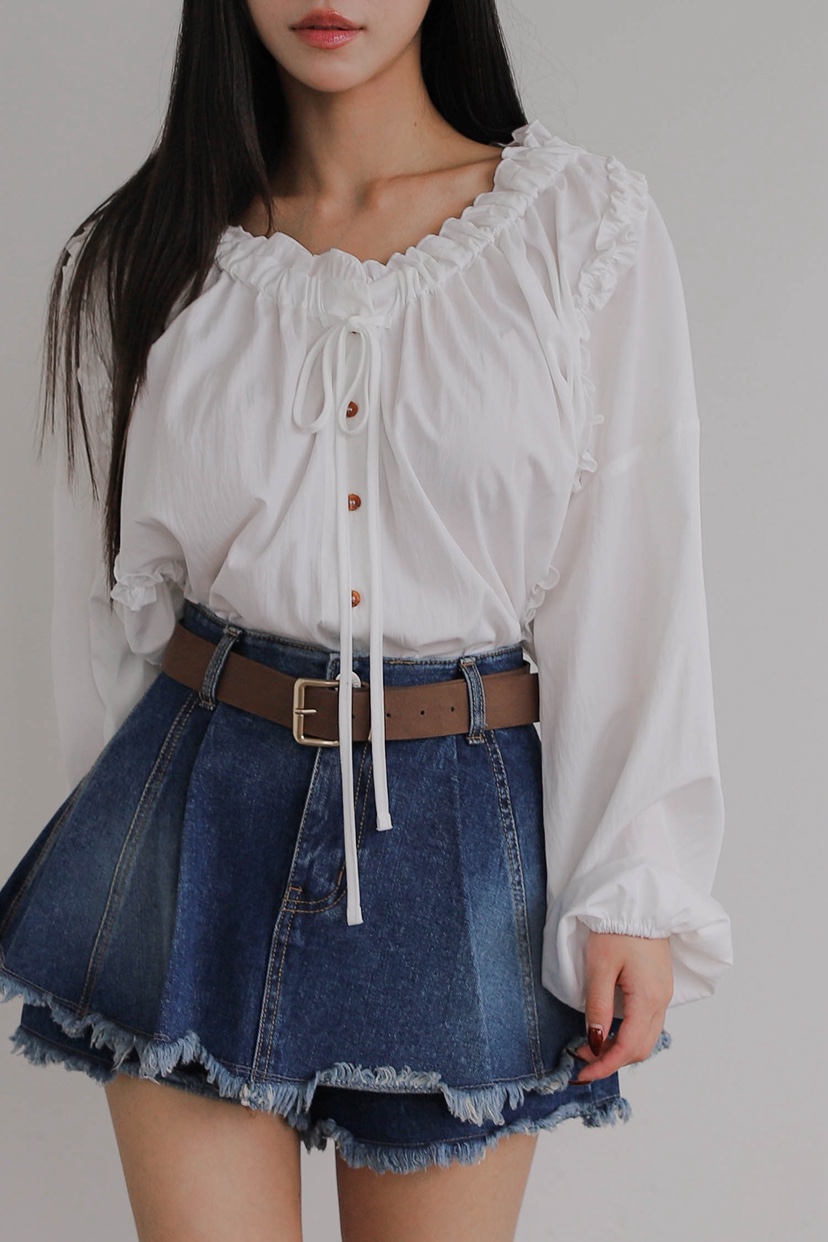 SLIT韓國代購㊣女士新品人氣職業25秋冬時尚休閑襯衫蕾絲衫SLIT襯衫/蕾絲衫