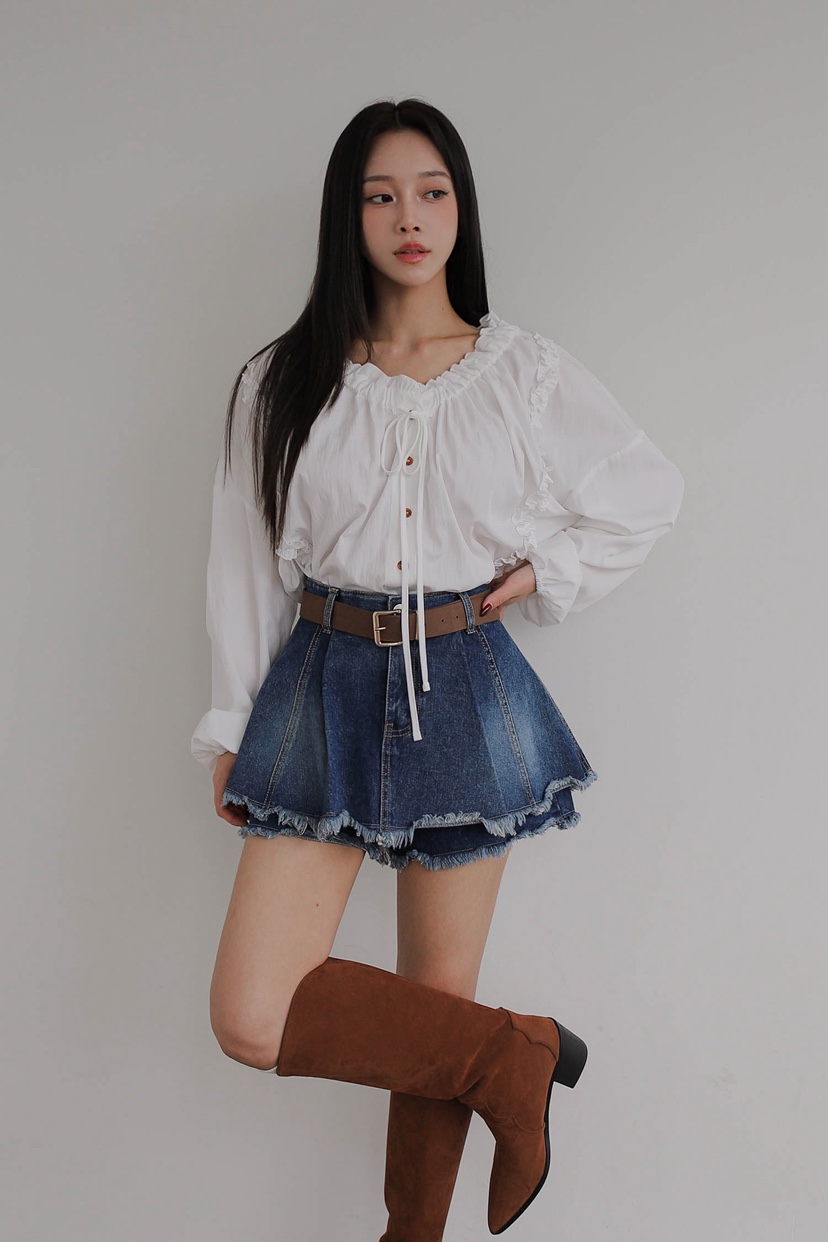 SLIT韓國代購㊣女士新品人氣職業25秋冬時尚休閑襯衫蕾絲衫SLIT襯衫/蕾絲衫