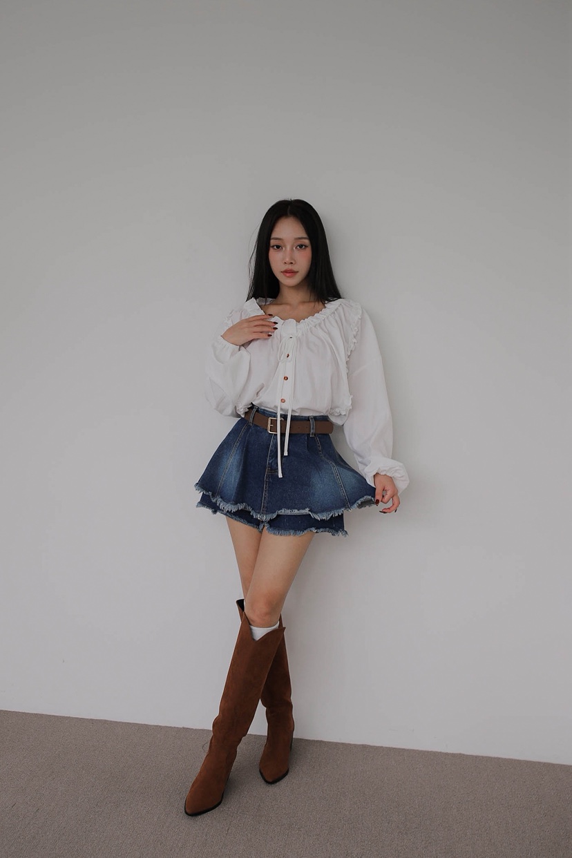 SLIT韓國代購㊣女士新品人氣職業25秋冬時尚休閑襯衫蕾絲衫SLIT襯衫/蕾絲衫