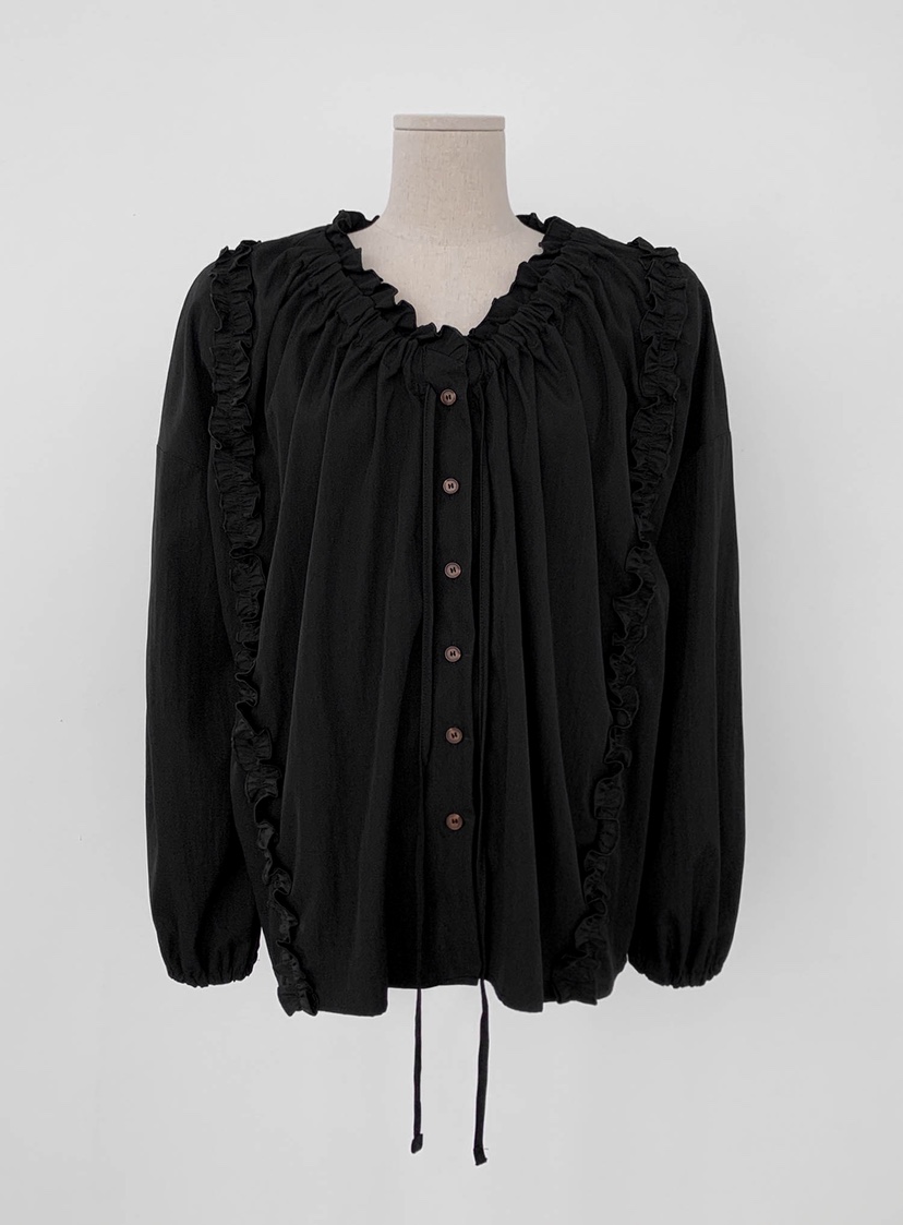 SLIT韓國代購㊣女士新品人氣職業25秋冬時尚休閑襯衫蕾絲衫SLIT襯衫/蕾絲衫圖色3