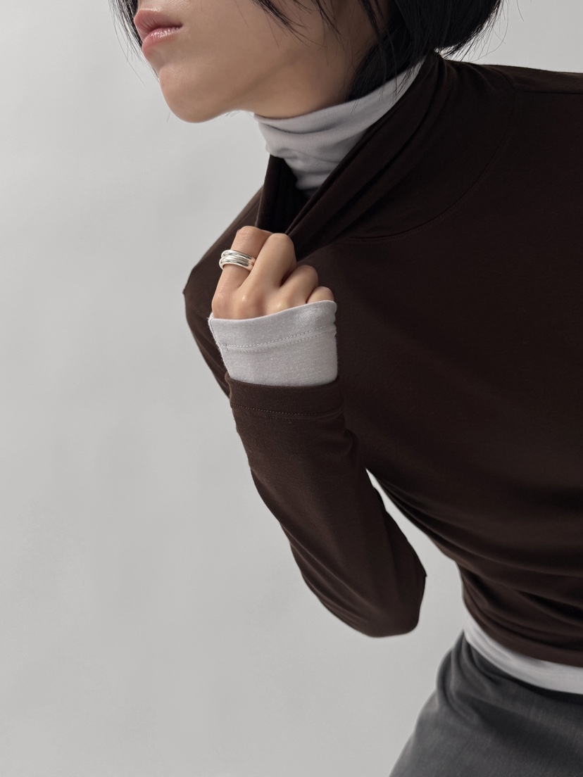 YIKHO STYLE東大門㊣直郵女裝新款時尚職業熱賣推薦長袖T恤YIKHO STYLE長袖T恤